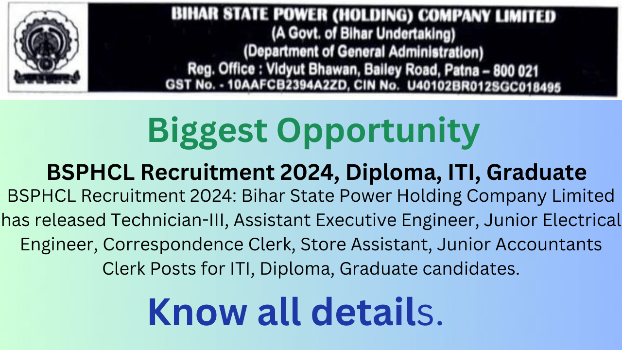 BSPHCL Recruitment 2024