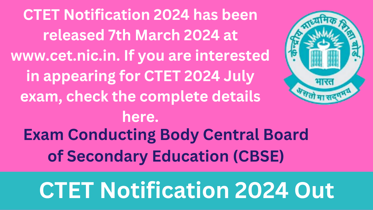 CTET Notification 2024